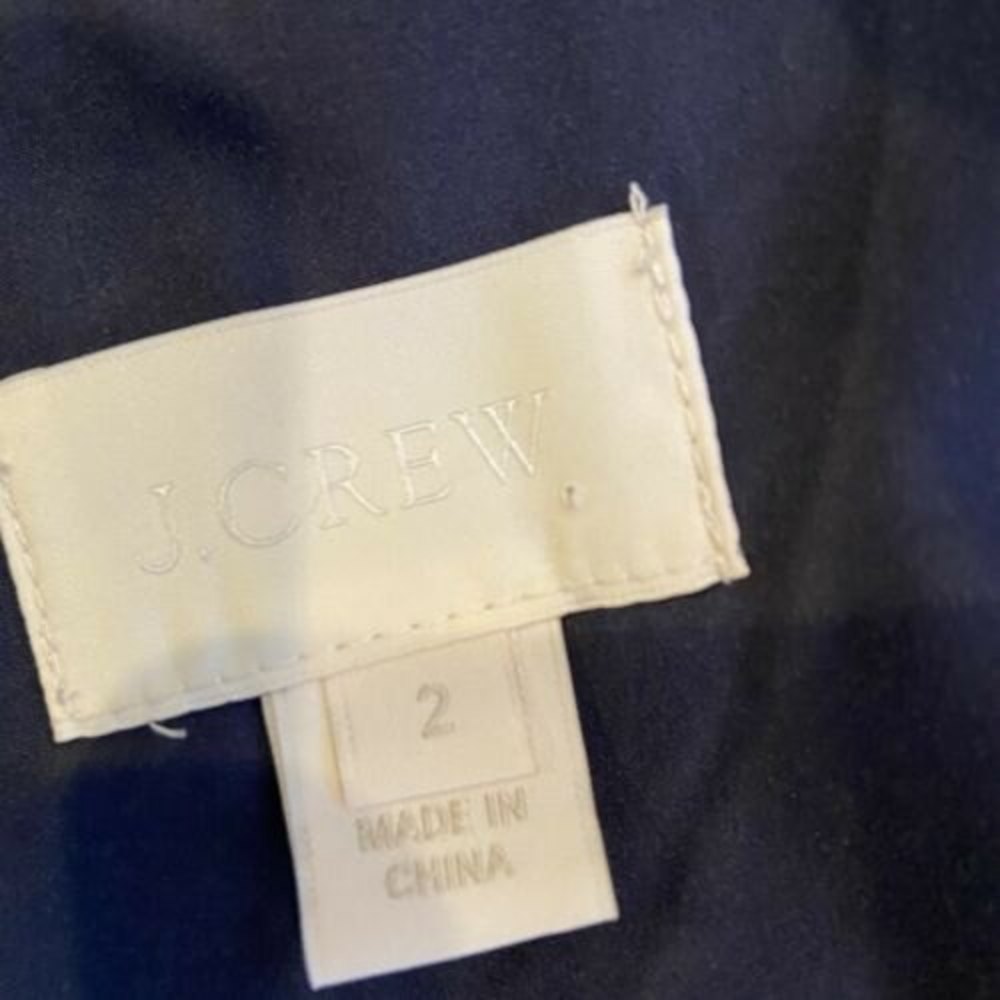 J.CREW Alexa Dress In leavers Lace Navy Size 2 Weddings & Parties Bridesmaid - Picture 8 of 12